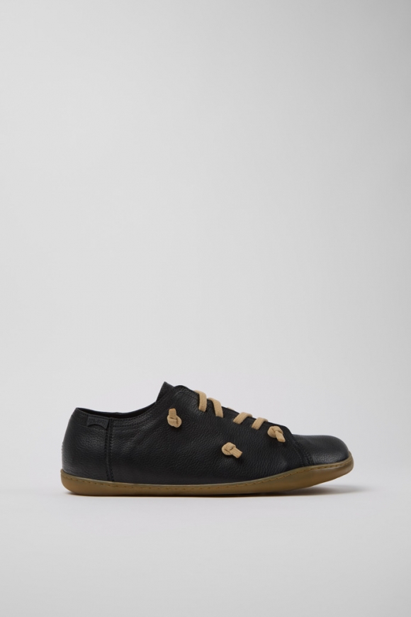 Camper Twins - Zapato de piel negro para hombre.