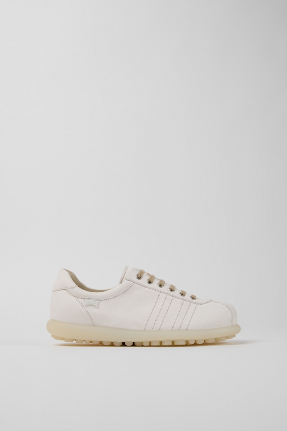 Camper Pelotas - Zapato blanco de piel para mujer.