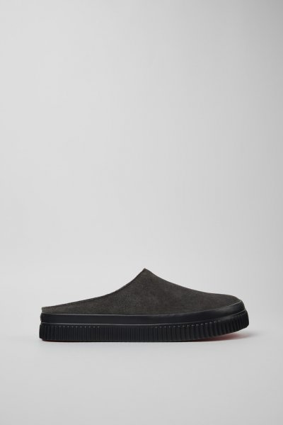 Camper Peu Roda - Sandalias grises de nobuk para hombre.