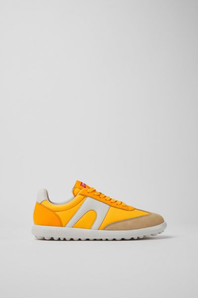 Camper Pelotas XLite - Zapatillas naranjas de piel y textil para mujer