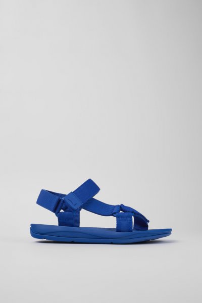 Camper Match - Sandalias azules de tela para hombre