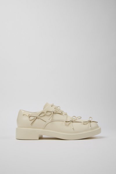 Camper Dean - Zapato de piel blanco para hombre.