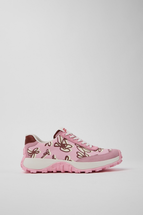 Camper Drift Trail VIBRAM - Zapatillas multicolor para mujer fabricadas con PET reciclado y piel nobuk.