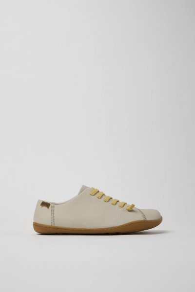 Camper Peu - Zapato de piel gris para mujer.