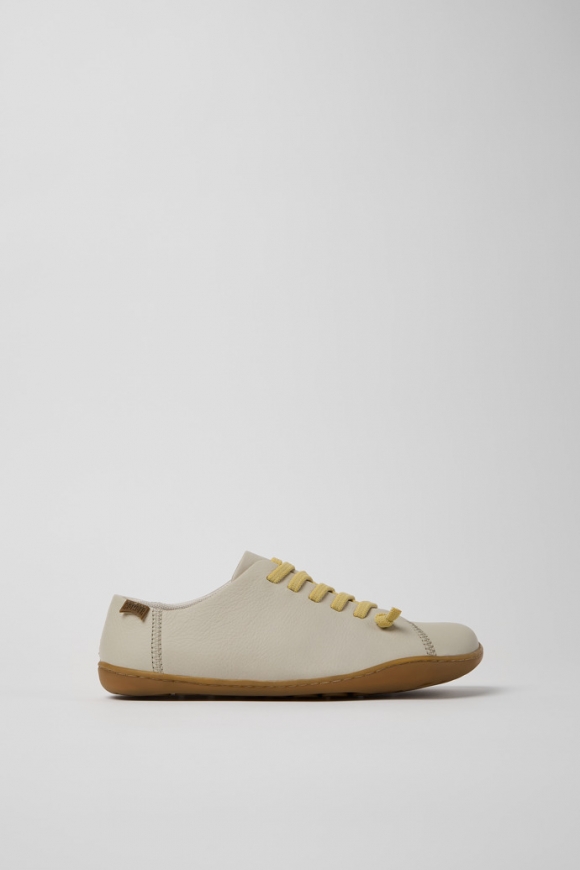 Camper Peu - Zapato de piel gris para mujer.