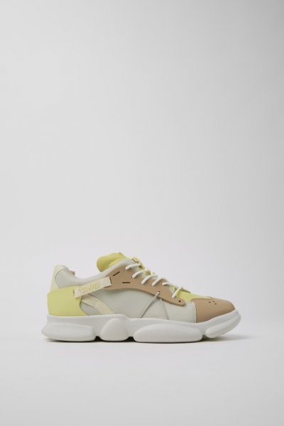 Camper Twins - Zapatillas multicolor para mujer de piel y textil.