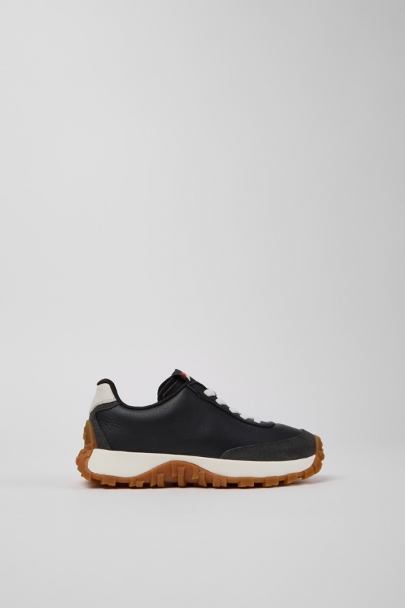 Camper Drift Trail - Zapatillas multicolor para niños de piel y nobuk.