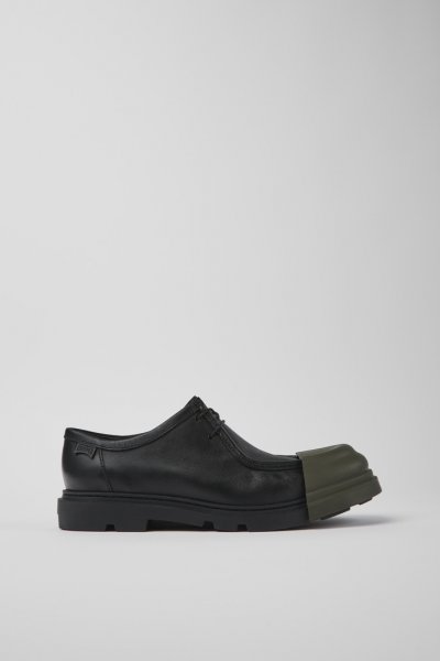 Camper Junction - Zapatos negros de piel para hombre