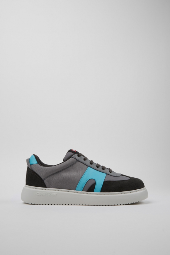 Camper Runner K21 Sorona - Zapatilla multicolor para hombre de PET reciclado y piel nobuk.