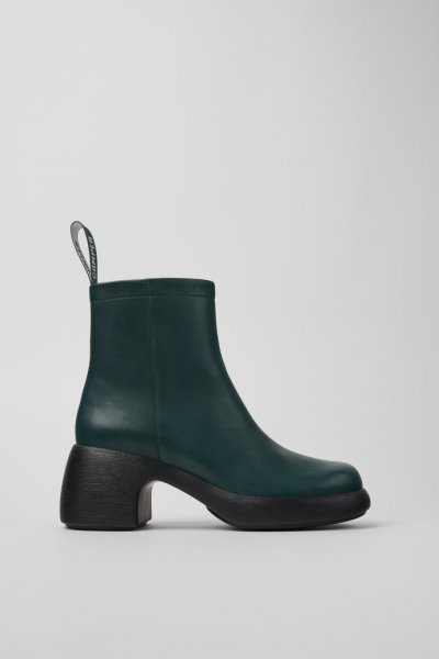 Camper Thelma - Bota verde de piel para mujer