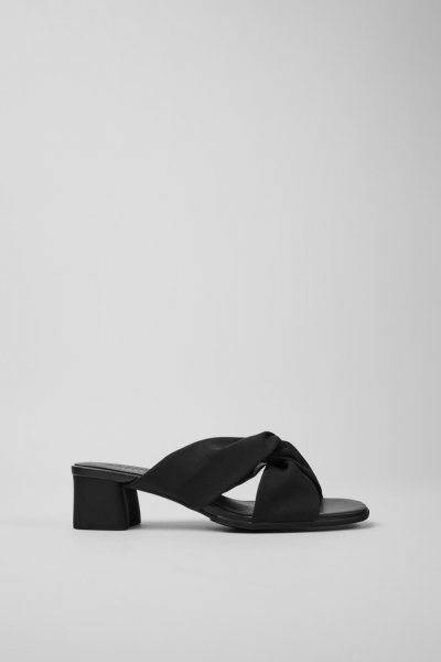 Camper Katie - Sandalias negras de PET reciclado para mujer