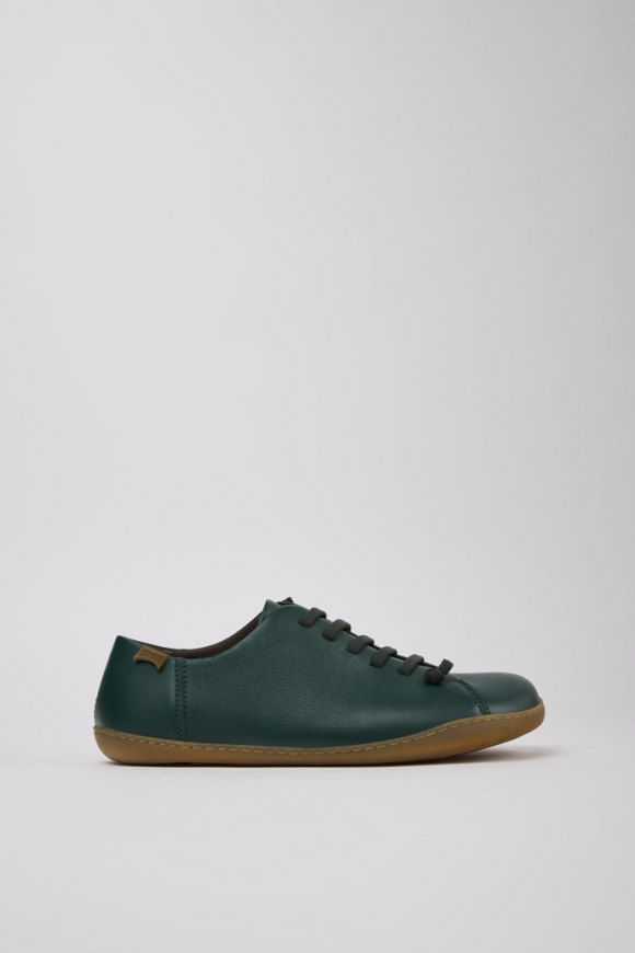 Camper Peu - Zapato de piel verde para hombre.