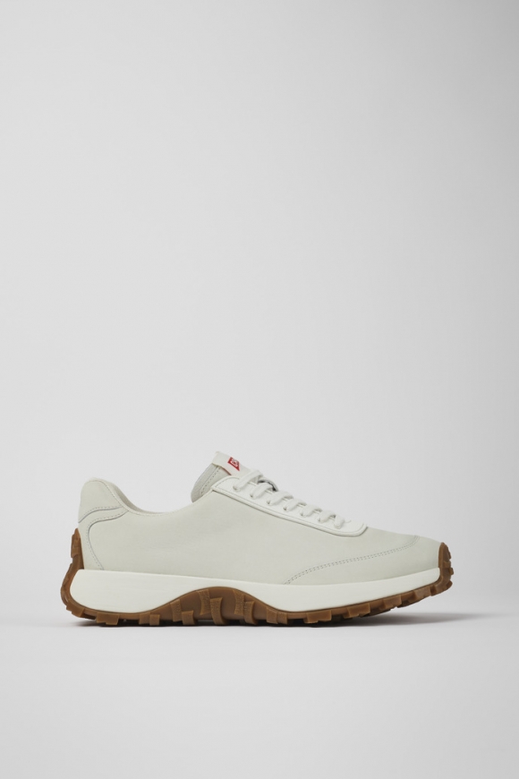 Camper Drift Trail - Zapatillas de piel blancas para hombre.