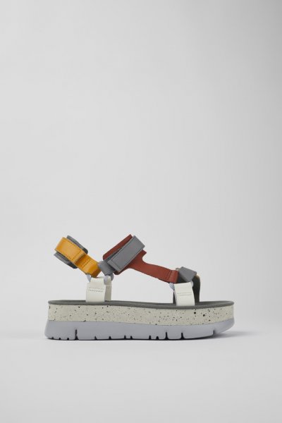 Camper Oruga Up - Sandalias multicolor de piel para mujer