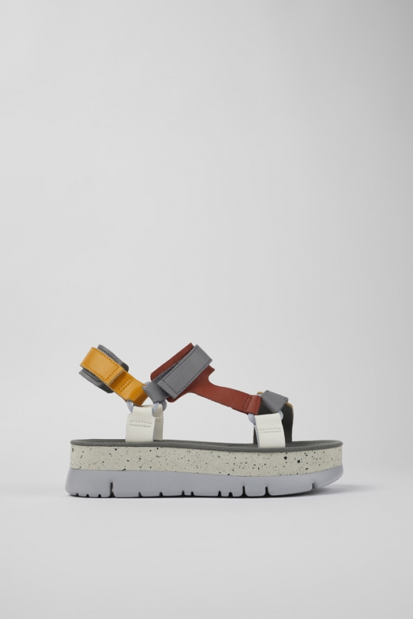 Camper Oruga Up - Sandalias multicolor de piel para mujer