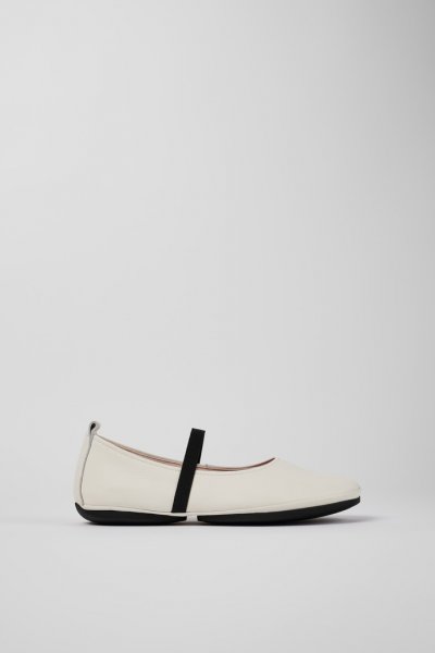 Camper Right - Mary Jane de piel blanca para mujer.
