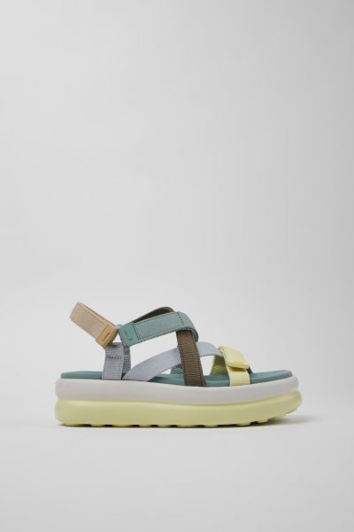Camper Twins - Sandalias multicolor de PET reciclado para mujer.