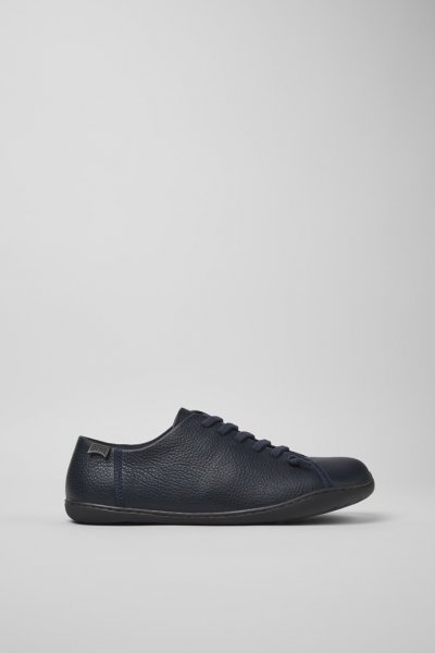 Camper Peu - Zapatos azules de piel para hombre.
