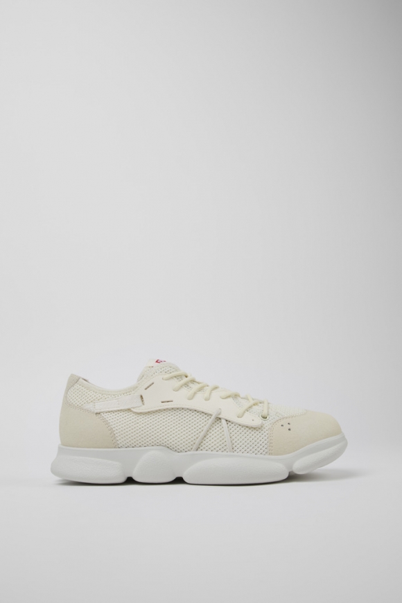 Camper Karst Sorona - Zapatillas blancas de tela para hombre.