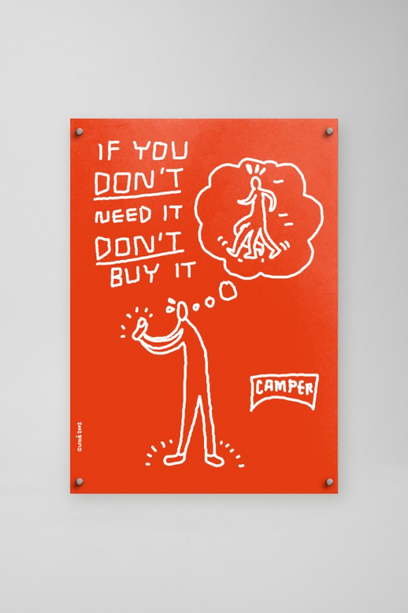 Camper Edición Limitada Póster 4 - Si no lo necesitas, no lo compres