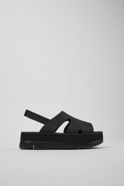 Camper Oruga Up - Sandalias negras para mujer