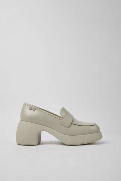 Camper Thelma - Zapato de piel gris para mujer