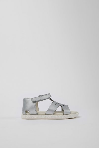Camper Twins - Sandalias de piel gris