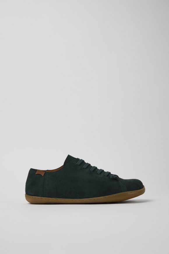 Camper Peu - Zapatos verdes de piel nobuk para hombre