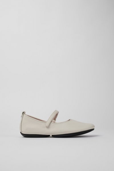 Camper Right - Zapatos blancos de piel para mujer.
