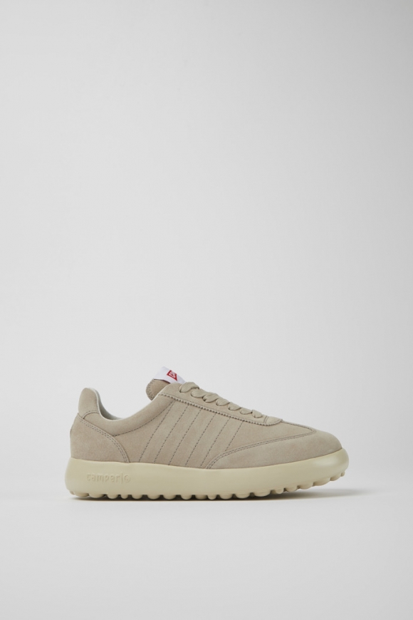 Camper Pelotas XLF - Zapatillas de nobuk beige para mujer.