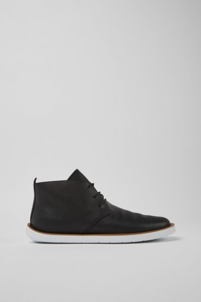 Camper Wagon - Zapato negro de piel para hombre