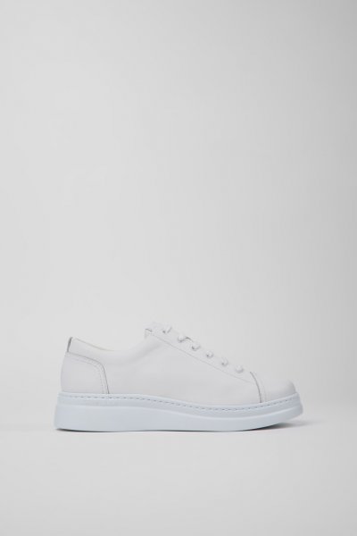 Camper Runner Up - Zapatillas blancas de piel para mujer.