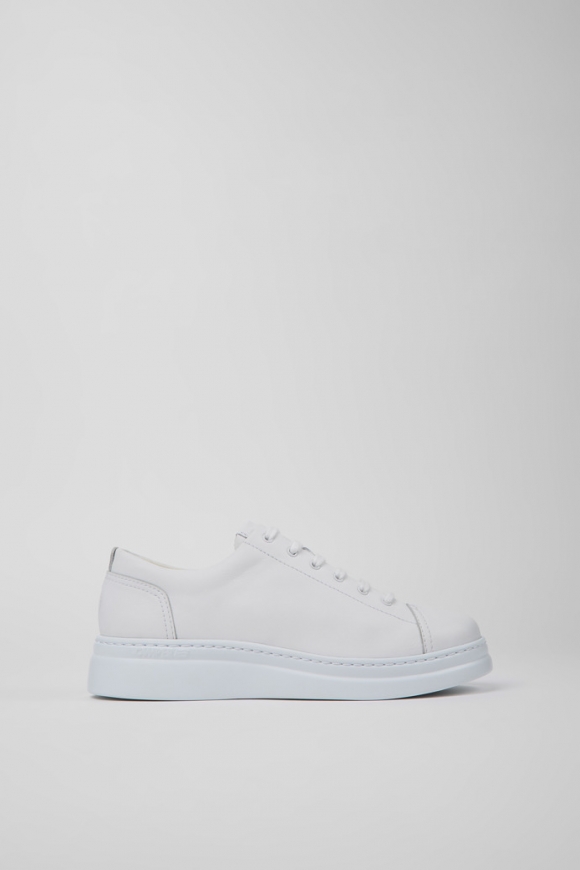 Camper Runner Up - Zapatillas blancas de piel para mujer.