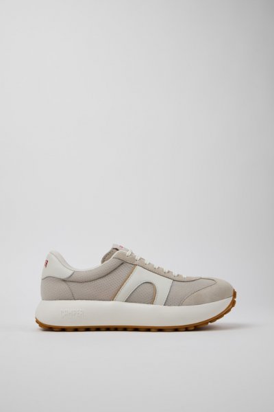 Camper Pelotas Athens - Zapatillas de piel multicolor para hombre fabricadas con PET reciclado y piel nobuk.