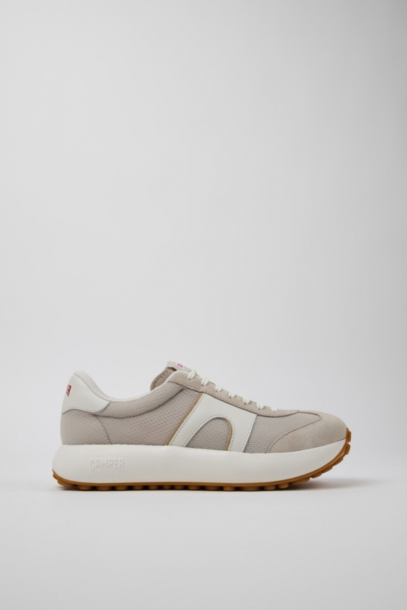 Camper Pelotas Athens - Zapatillas de piel multicolor para hombre fabricadas con PET reciclado y piel nobuk.