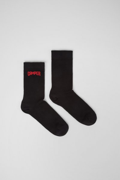 Camper Socks - Calcetines básicos negros cortos