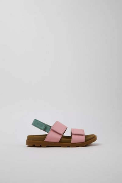 Camper Brutus Sandal - Sandalias de piel multicolor para niños.