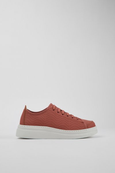 Camper Runner - Zapatillas de piel rojas para mujer