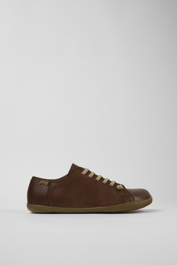 Camper Peu - Zapatos de piel marrón para hombre.