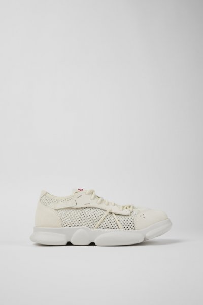 Camper Karst - Zapatillas blancas para mujer de TENCEL y MIRIUM