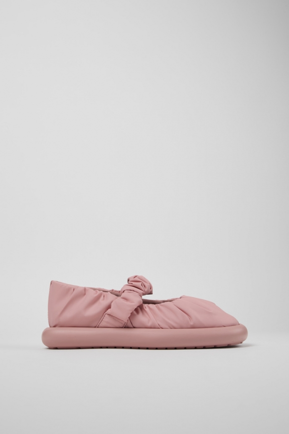 Camper Onda - Zapatos Mary Jane rosas de tela para mujer.