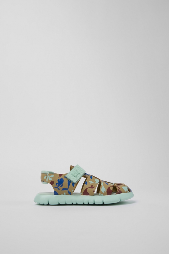 Oruga de Camper - Sandalias de piel/textil multicolor