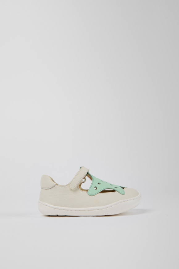 Camper Twins - Zapato de piel blanco.