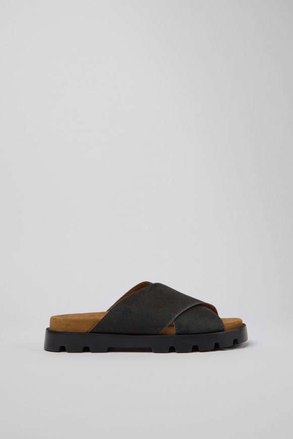 Camper Brutus Sandal - Sandalias negras para mujer.