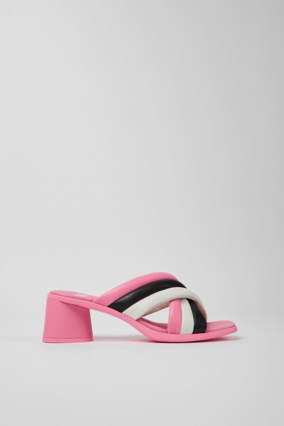 Camper Twins - Sandalia de piel colorida para mujer