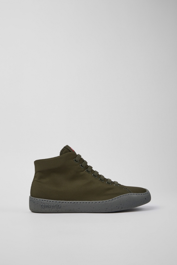 Camper Peu Touring - Botines de tela verdes para mujer