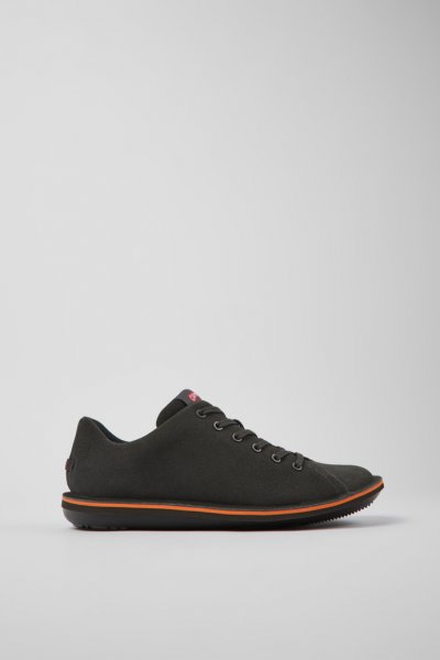 Camper Beetle - Zapato gris de piel nobuk para hombre.