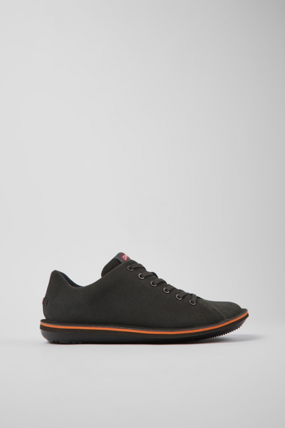 Camper Beetle - Zapato gris de piel nobuk para hombre.