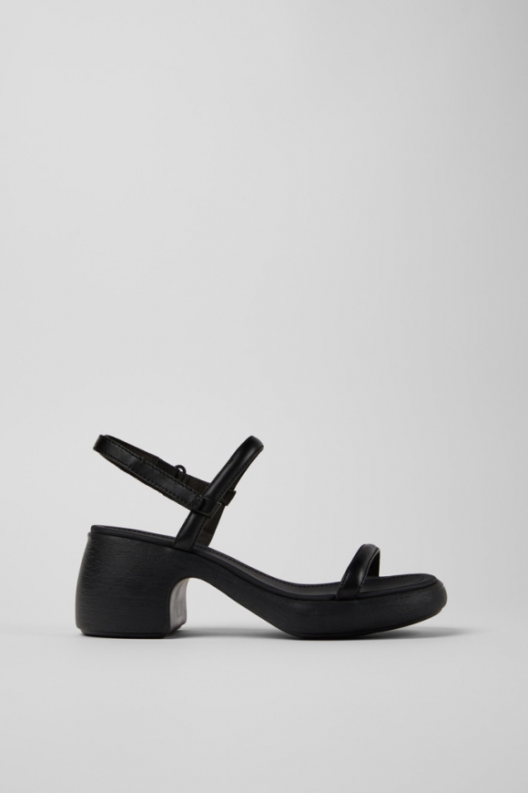 Camper Thelma - Sandalias de piel negra para mujer