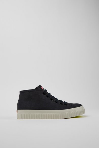 Camper Peu Roda - Zapatillas negras para mujer de algodón reciclado